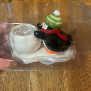 Penguin Ceramic Candle Holder by Hallmark
